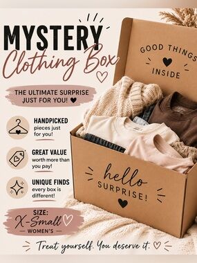 Mystery High-End Clothing Box 5-10 Pieces - Abercrombie Le Chateau VS + More